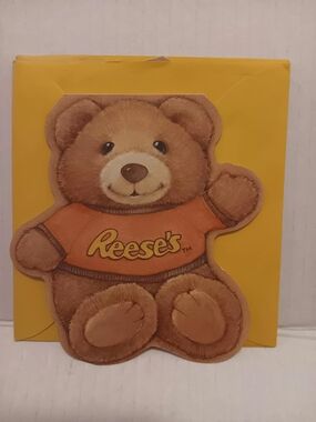 Vintage 1990 Reese's Bear Greeting Note Cards Hershey Food Corp. Set Of 3 Rare